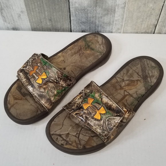 under armour men's camouflage slide sandals